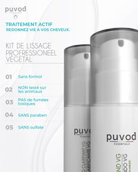 Kit de Lissage Professionnel Végétal pour Cheveux